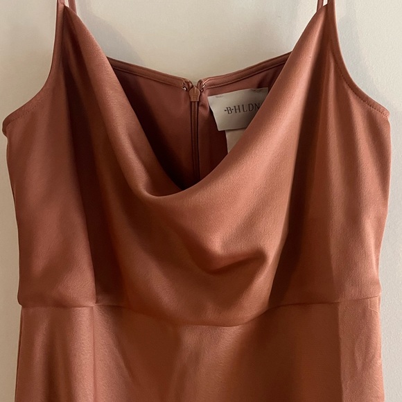 BHLDN Cali Satin Cowl-Neck Midi Slip Dress - Picture 5 of 7